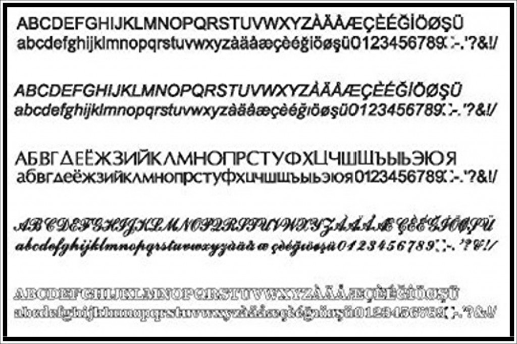 Singer 9960 Quantum Letter Fonts